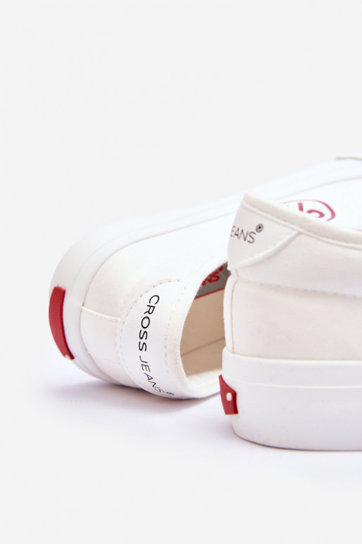 Auduma Sporta apavi Cross Jeans LL2R4043 baltas krāsas Auduma Sporta apavi Cross Jeans LL2R4043 baltas krāsas