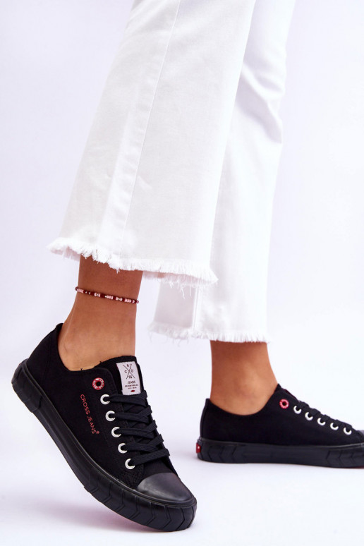 Klasiska modeļa Sieviešu apavi Cross Jeans LL2R4051 melnas krāsas Klasiska modeļa Sieviešu apavi Cross Jeans LL2R4051 melnas krāsas