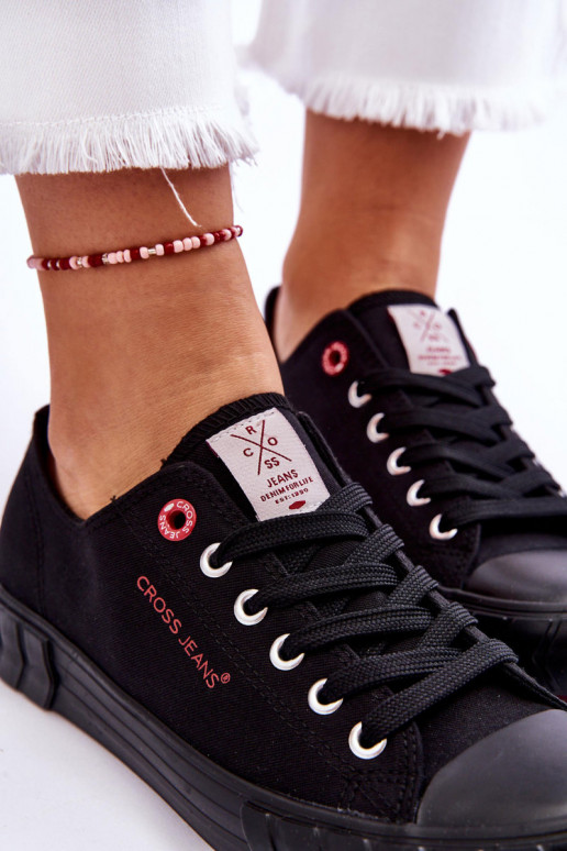 Klasiska modeļa Sieviešu apavi Cross Jeans LL2R4051 melnas krāsas Klasiska modeļa Sieviešu apavi Cross Jeans LL2R4051 melnas krāsas