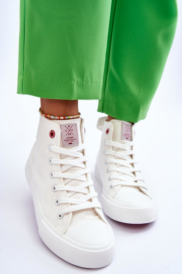 Klasiska modeļa tõmblukuga Cross Jeans LL2R4086C baltas krāsas 2