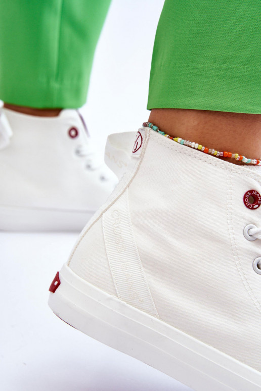 Klasiska modeļa tõmblukuga Cross Jeans LL2R4086C baltas krāsas Klasiska modeļa tõmblukuga Cross Jeans LL2R4086C baltas krāsas