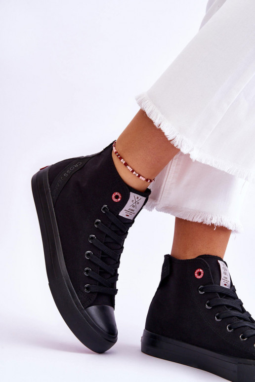 Klasiska modeļa tõmblukuga Cross Jeans LL2R4088C melnas krāsas Klasiska modeļa tõmblukuga Cross Jeans LL2R4088C melnas krāsas