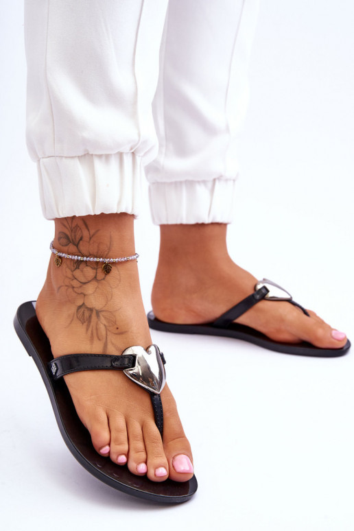 Čības modernas iešļūcenes  JJ285031 melnas krāsas Čības modernas iešļūcenes  JJ285031 melnas krāsas