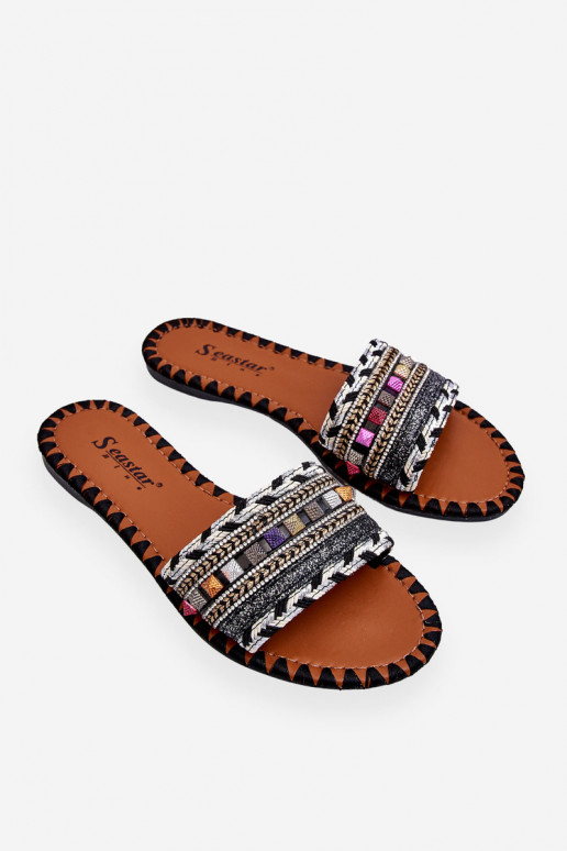 Dekorētas Čības melnas krāsas Bellisa Dekorētas Čības melnas krāsas Bellisa