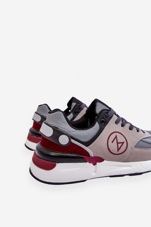 šņorējami sporta apavi Pelēkas krāsas-melnas krāsas Stephen