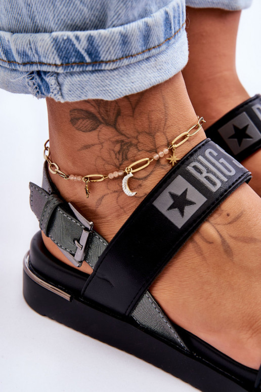 līdzenas zoles basenes Big Star LL274938 melnas krāsas