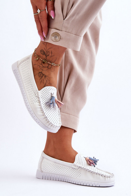 Mokasīni baltas krāsas Lanzarot Mokasīni baltas krāsas Lanzarot