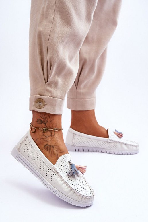 Mokasīni baltas krāsas Lanzarot Mokasīni baltas krāsas Lanzarot