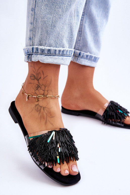 Čības  S.Barski KV-576-4 melnas krāsas Čības  S.Barski KV-576-4 melnas krāsas