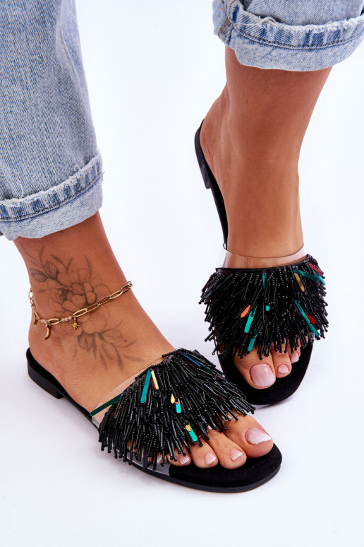 Čības  S.Barski KV-576-4 melnas krāsas Čības  S.Barski KV-576-4 melnas krāsas