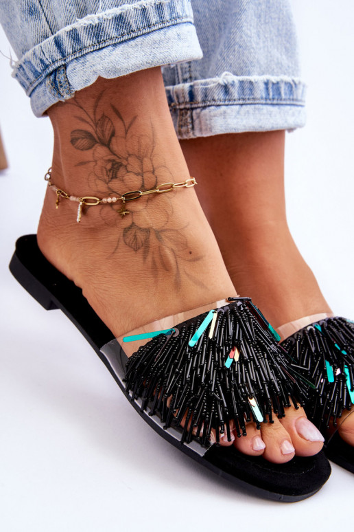 Čības  S.Barski KV-576-4 melnas krāsas Čības  S.Barski KV-576-4 melnas krāsas