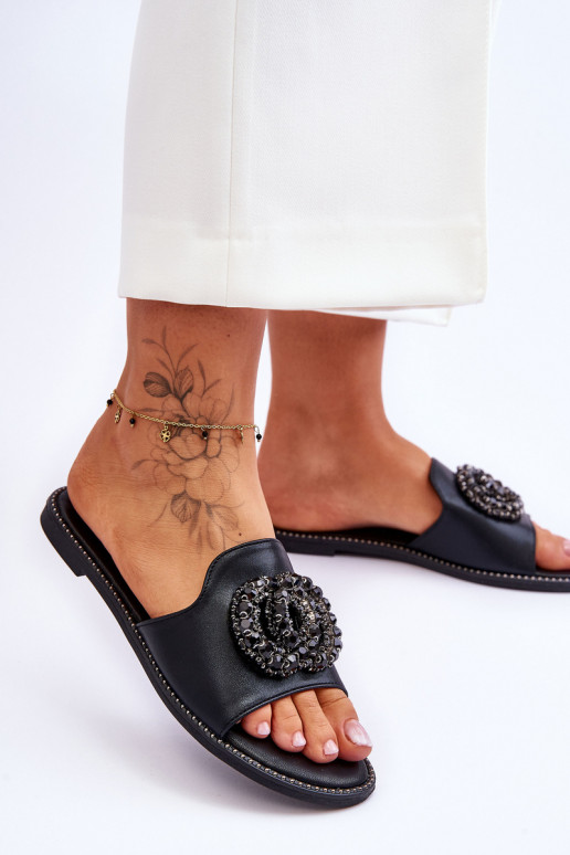 Čības  S.Barski KV-520-3 melnas krāsas Čības  S.Barski KV-520-3 melnas krāsas