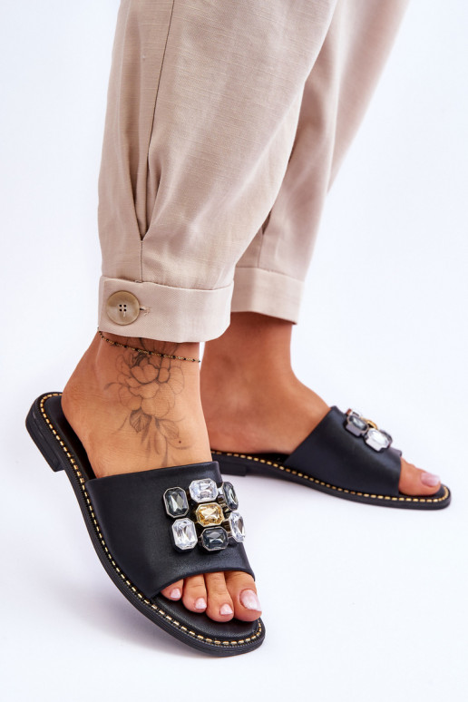 Čības  S.Barski KV-2775-31 melnas krāsas Čības  S.Barski KV-2775-31 melnas krāsas