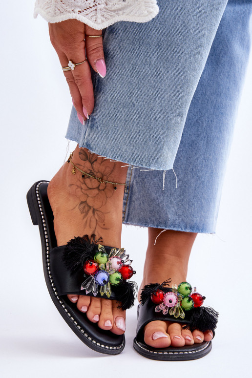 Čības  S.Barski KV-2775-47 melnas krāsas Čības  S.Barski KV-2775-47 melnas krāsas