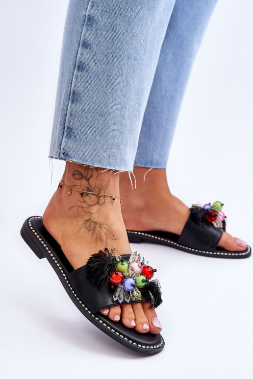 Čības  S.Barski KV-2775-47 melnas krāsas Čības  S.Barski KV-2775-47 melnas krāsas