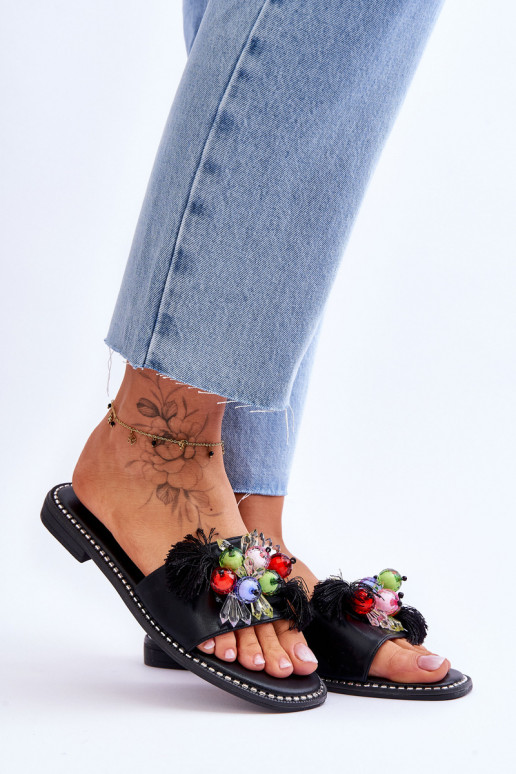 Čības  S.Barski KV-2775-47 melnas krāsas Čības  S.Barski KV-2775-47 melnas krāsas