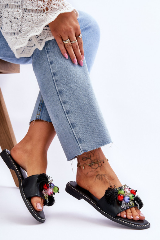 Čības  S.Barski KV-2775-47 melnas krāsas Čības  S.Barski KV-2775-47 melnas krāsas