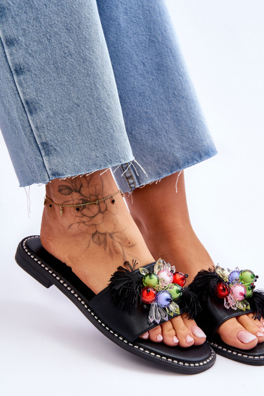 Čības  S.Barski KV-2775-47 melnas krāsas Čības  S.Barski KV-2775-47 melnas krāsas