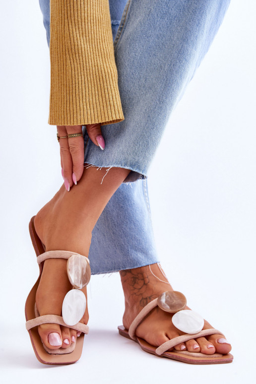 zamšādas čības  Nude Victoria zamšādas čības  Nude Victoria