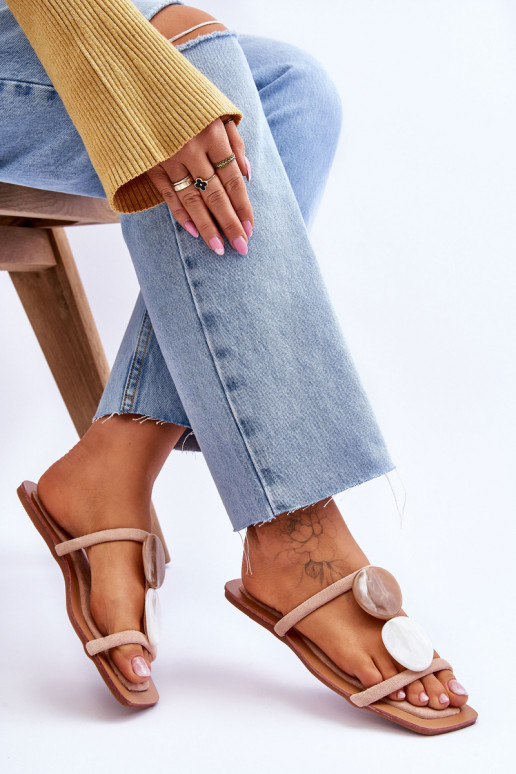 zamšādas čības  Nude Victoria zamšādas čības  Nude Victoria