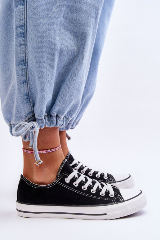 Sieviešu klasiskā stila sporta apavi melnas krāsas Vegas Sieviešu klasiskā stila sporta apavi melnas krāsas Vegas