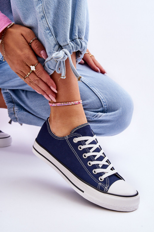 Sieviešu klasiskā stila sporta apavi tumši zilas krāsas Vegas Sieviešu klasiskā stila sporta apavi tumši zilas krāsas Vegas