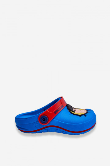 Bērnu crocs stila čības Superman Grendene Kids JJ385004 Zilas krāsas 2