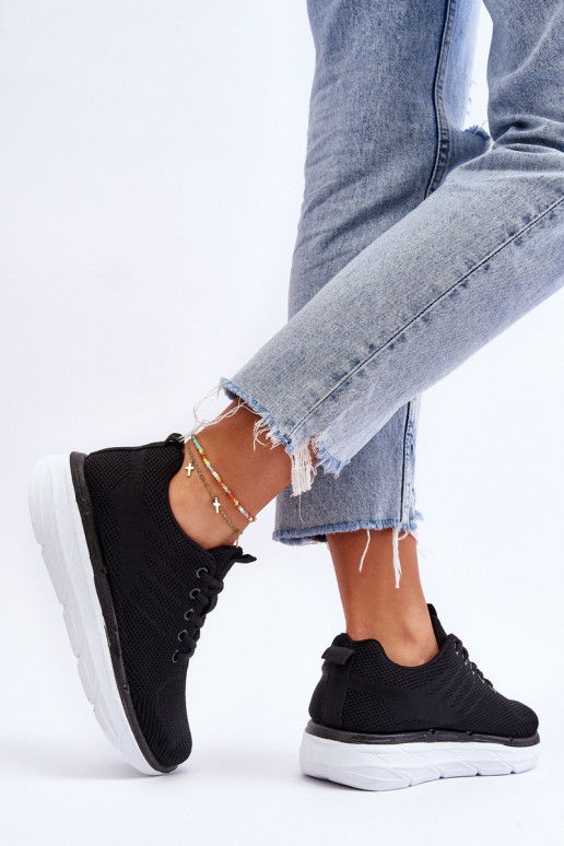 Šņorējamie sporta apavi melnas krāsas Lavarone Šņorējamie sporta apavi melnas krāsas Lavarone