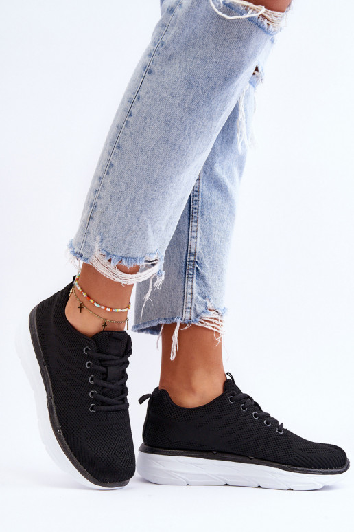 Šņorējamie sporta apavi melnas krāsas Lavarone Šņorējamie sporta apavi melnas krāsas Lavarone