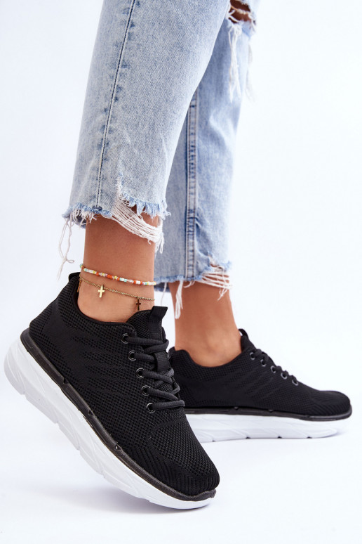 Šņorējamie sporta apavi melnas krāsas Lavarone Šņorējamie sporta apavi melnas krāsas Lavarone