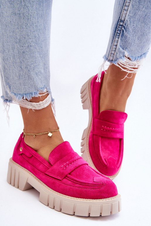 Sieviešu zamšādas puszābaki rozā krāsas Fiorell Sieviešu zamšādas puszābaki rozā krāsas Fiorell