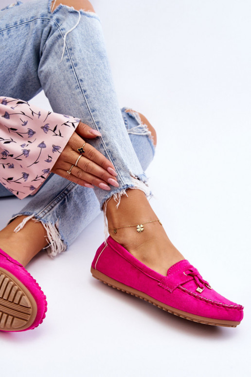 Klasiski zamšādas mokasīni rozā krāsas Good Time Klasiski zamšādas mokasīni rozā krāsas Good Time