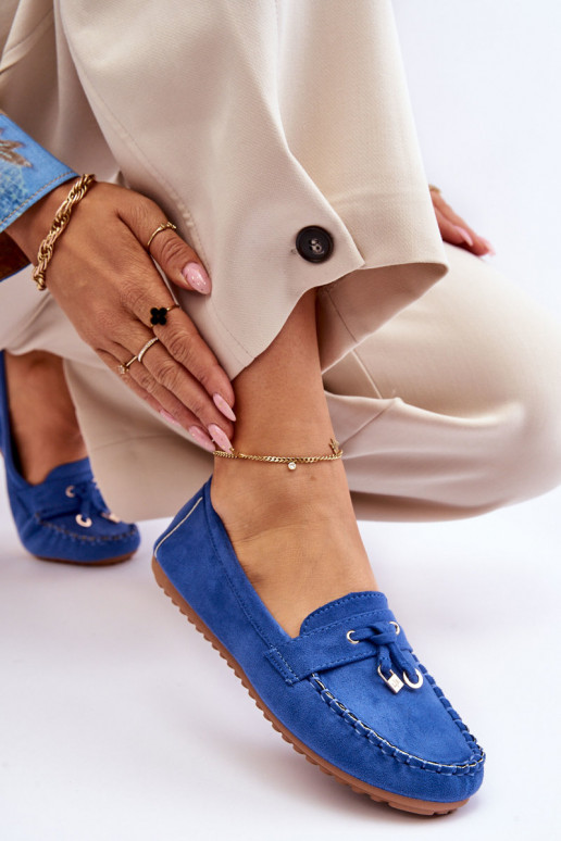 Klasiski zamšādas mokasīni Zilas krāsas Good Time Klasiski zamšādas mokasīni Zilas krāsas Good Time