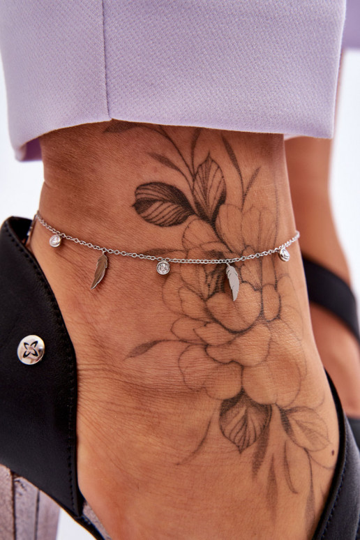 Potītes rokassprādze  Sudraba krāsas Potītes rokassprādze  Sudraba krāsas