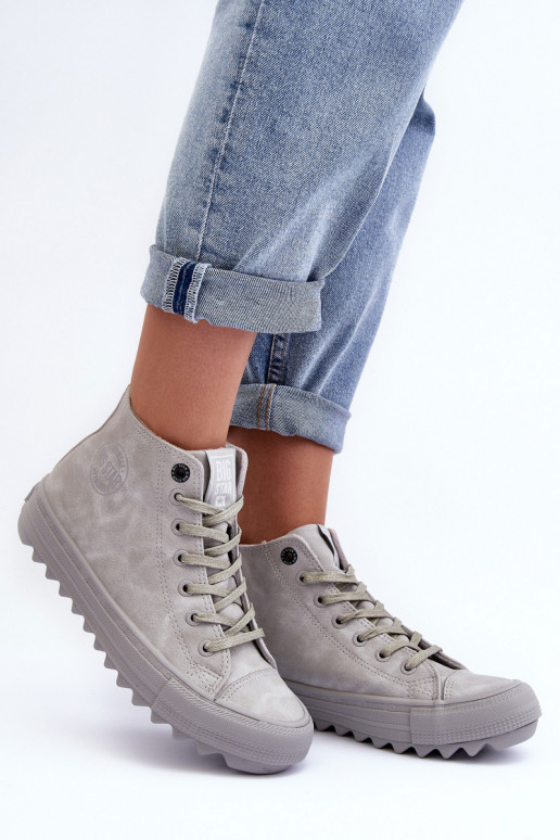 sieviešu puszābaki Big Star Augsts siltināti Pelēkas krāsas GG274070