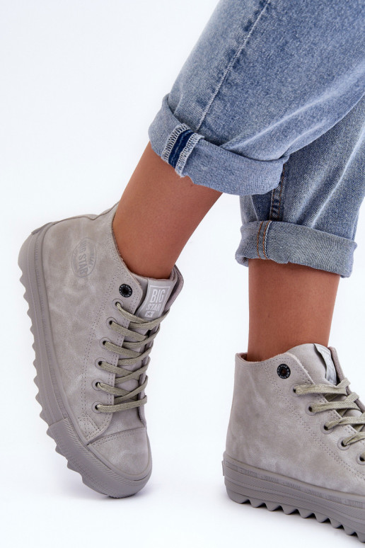 sieviešu puszābaki Big Star Augsts siltināti Pelēkas krāsas GG274070