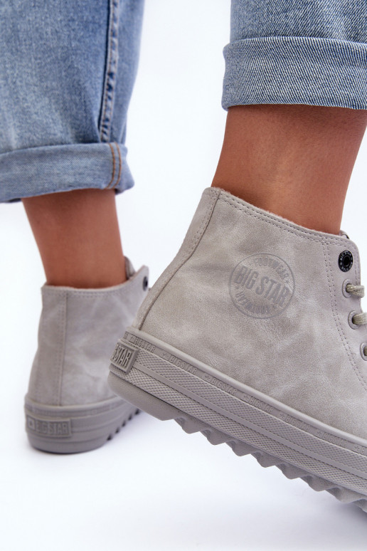 sieviešu puszābaki Big Star Augsts siltināti Pelēkas krāsas GG274070