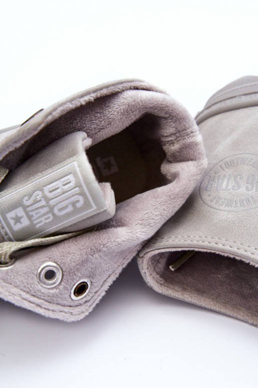 sieviešu puszābaki Big Star Augsts siltināti Pelēkas krāsas GG274070