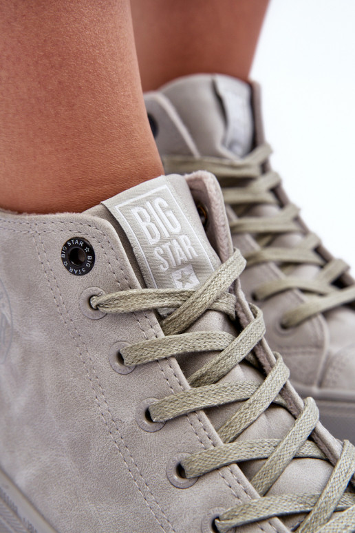 sieviešu puszābaki Big Star Augsts siltināti Pelēkas krāsas GG274070