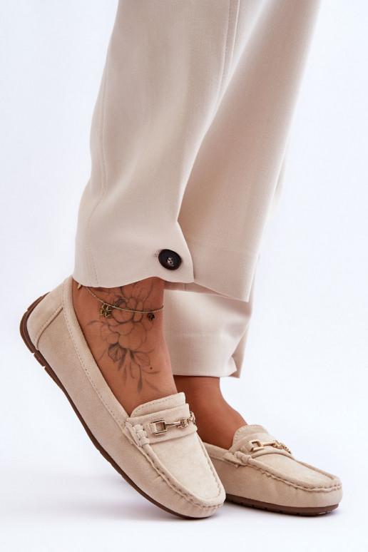 Klasiski zamšādas mokasīni smilšu krāsas Corinell