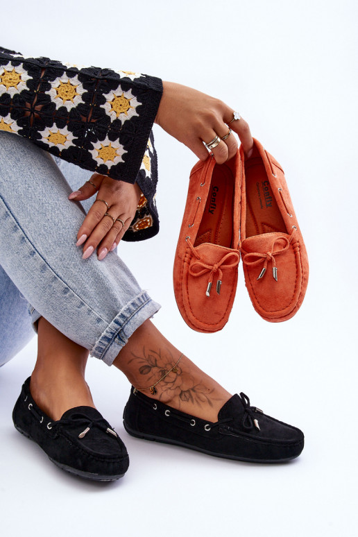 Eleganti zamšādas lauferi melnas krāsas Si Passione Eleganti zamšādas lauferi melnas krāsas Si Passione