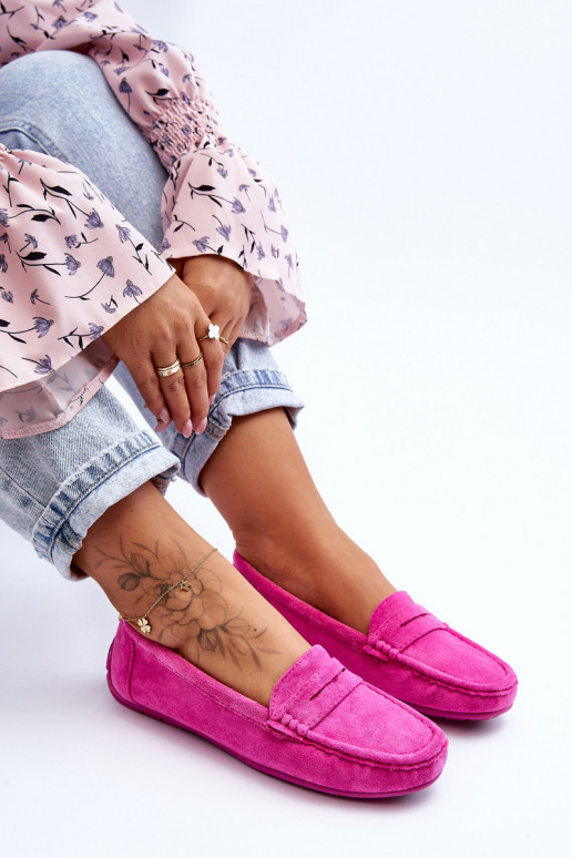 Eleganti zamšādas lauferi Rozā krāsas Lenvie Eleganti zamšādas lauferi Rozā krāsas Lenvie