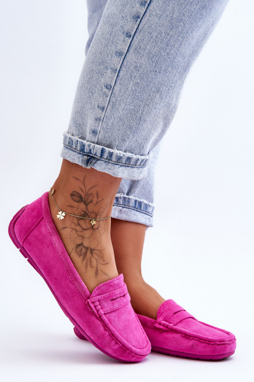 Eleganti zamšādas lauferi Rozā krāsas Lenvie Eleganti zamšādas lauferi Rozā krāsas Lenvie