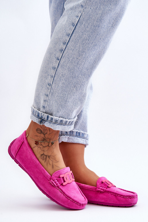 Stilīgasrnas Zamšādas mokasīni Rozā krāsas Rabell Stilīgasrnas Zamšādas mokasīni Rozā krāsas Rabell