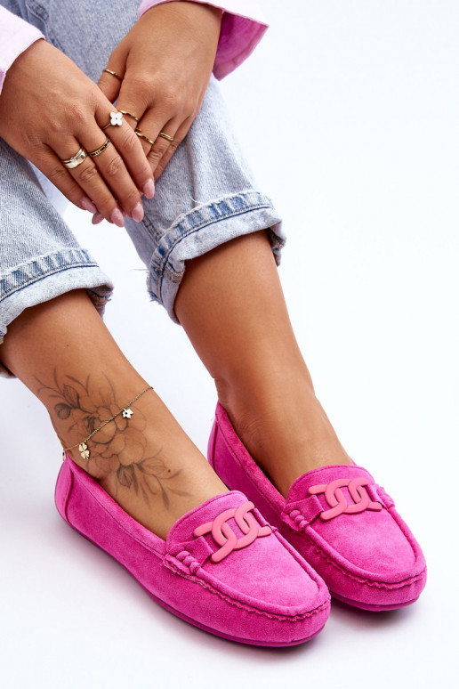 Stilīgasrnas Zamšādas mokasīni Rozā krāsas Rabell Stilīgasrnas Zamšādas mokasīni Rozā krāsas Rabell