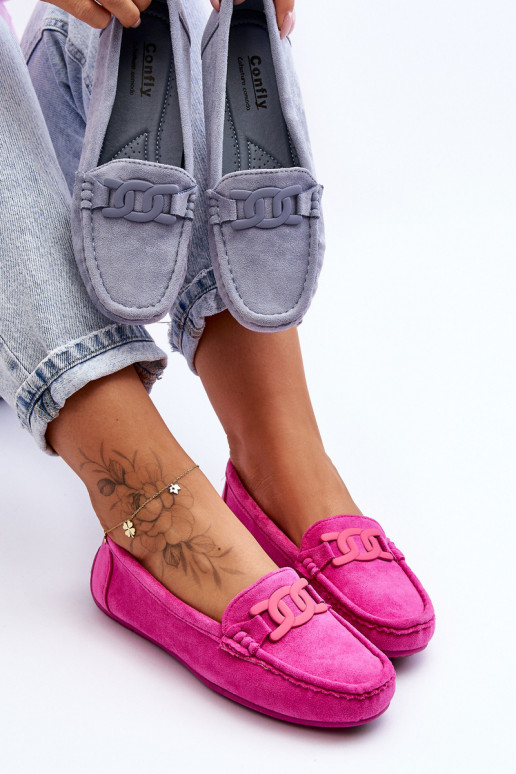 Stilīgasrnas Zamšādas mokasīni Rozā krāsas Rabell Stilīgasrnas Zamšādas mokasīni Rozā krāsas Rabell