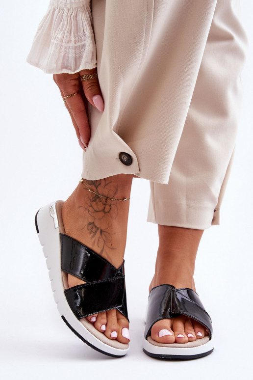 Laque Čības  S.Barski AL22469 melnas krāsas Laque Čības  S.Barski AL22469 melnas krāsas