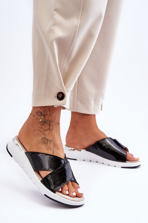 Laque Čības  S.Barski AL22469 melnas krāsas Laque Čības  S.Barski AL22469 melnas krāsas