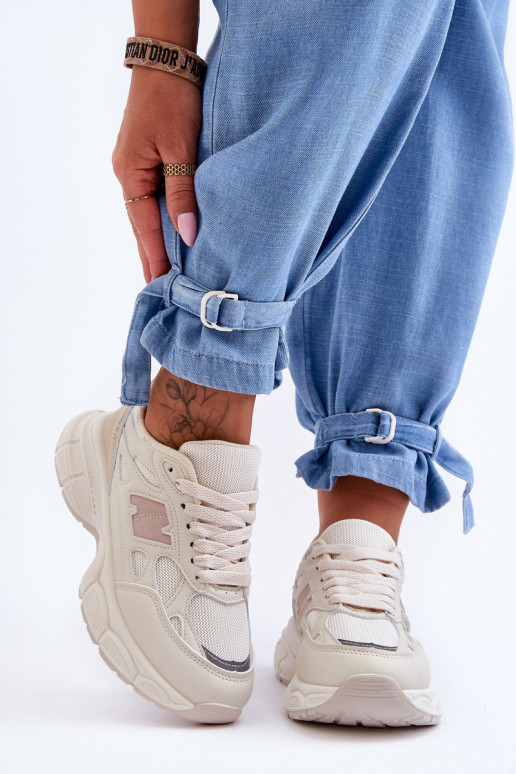 Stilīgasrnas   sporta apavi ar tīkliņu smilšu krāsas Venice