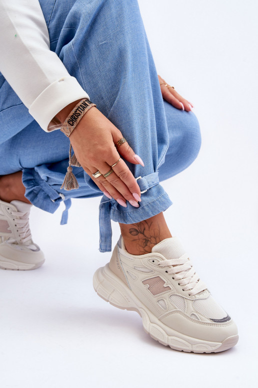 Stilīgasrnas   sporta apavi ar tīkliņu smilšu krāsas Venice